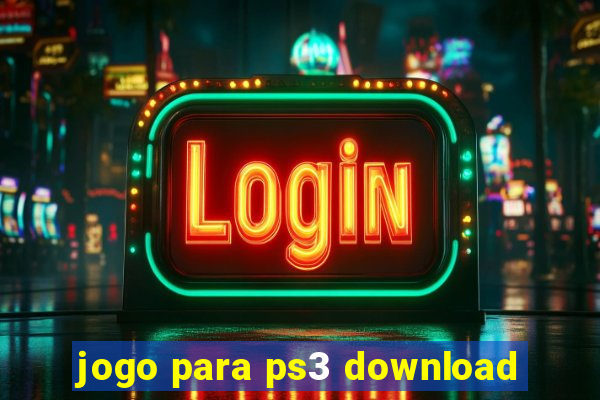 jogo para ps3 download